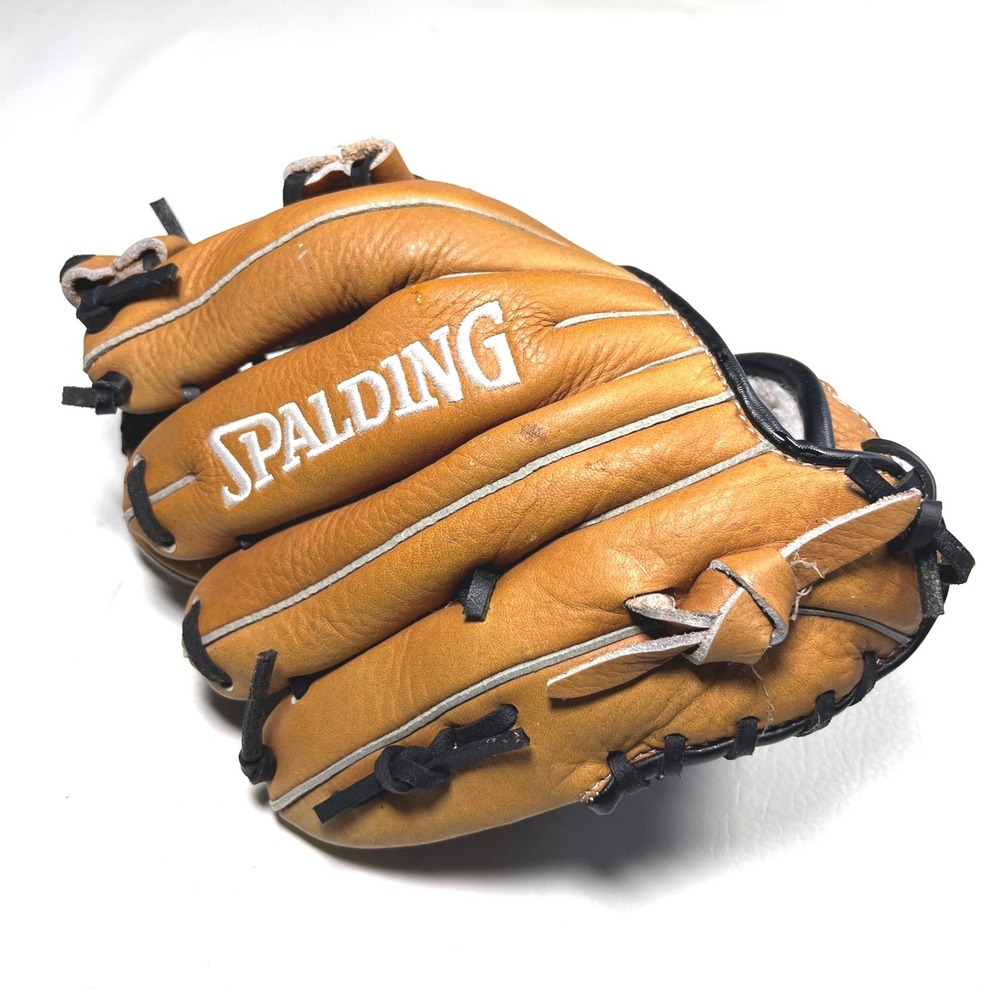 Spalding Baseball Glove 11.5 Tan Top Grain Leather 42081 H-Web RHT Sport
